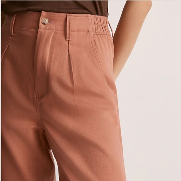 NWT Madewell Petite Neale Straight-Leg Pant in Drapeweave / PETITE 00 - Picture 2 of 8